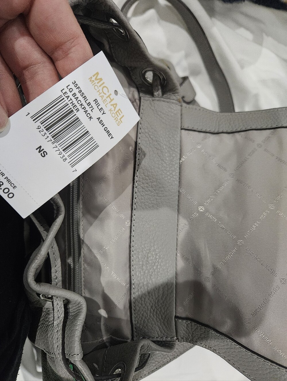 MICHAEL Michael Kors Ash Grey Leather Tote Bag